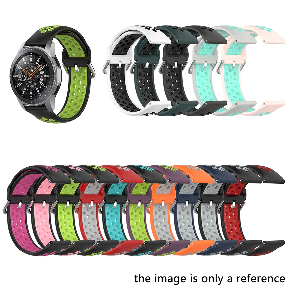 

Wrist strap for Huawei GT/GT 2e watch accessories silicone band for Amazfit GTR 47MM wristband two color belt loop replacement