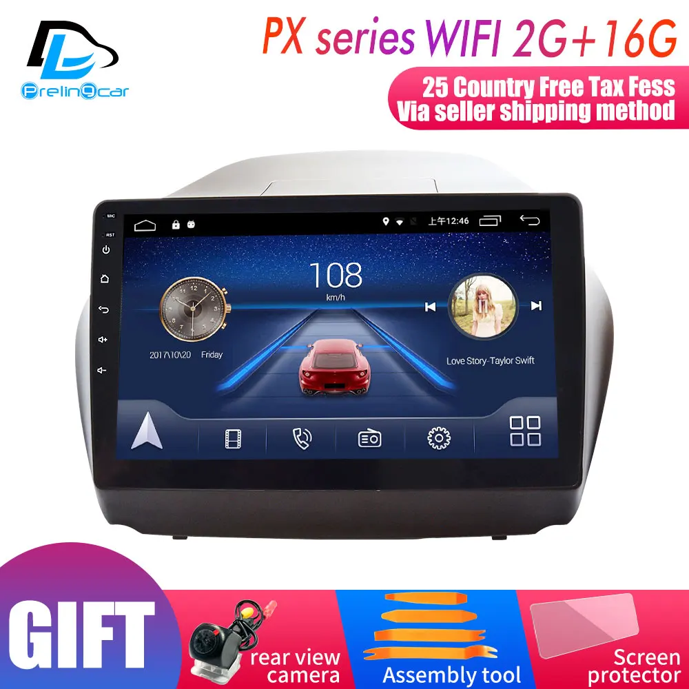 PX player 2G16G 4G Lte Android 9,0 Автомобильная Мультимедийная навигационная система gps dvd-плеер для hyundai IX35 2011- года ips экран Радио стерео - Цвет: PX player 2G16G