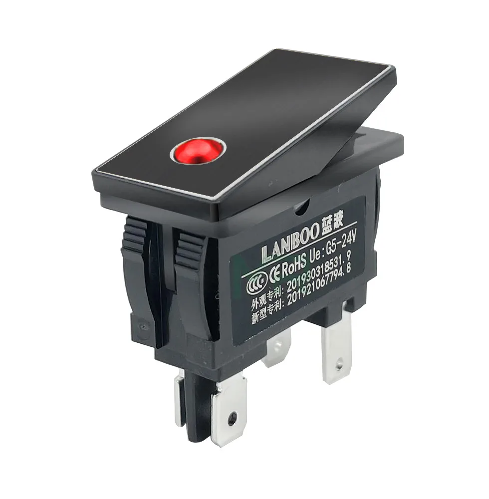 

Переключатель KCD3 2-позиционный с подсветкой