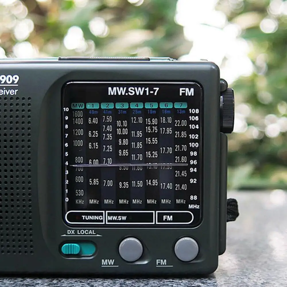 Новинка Tecsun R 909 R909 радио FM / MW SW 9 диапазонов tecsun удобный портативный приемник