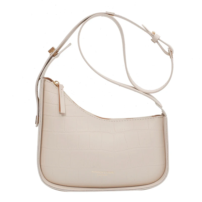 

Small Commuter Bag Solid Color PU Leather Shoulder Crossbody Bags For Women 2021 Trendy Brand Handbag Female Luxury Underarm Bag