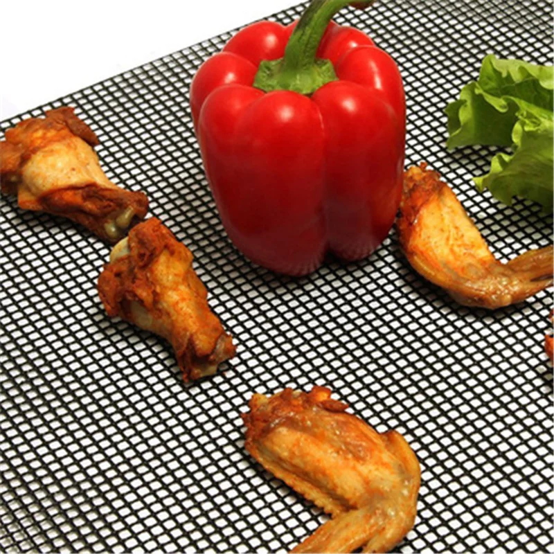 

Kitchen accessories Non-stick Pad Reusable Glass Fibe BBQ Grill Mat Baking Cooking Grill Barbecue Heat Resistance kitchen tools