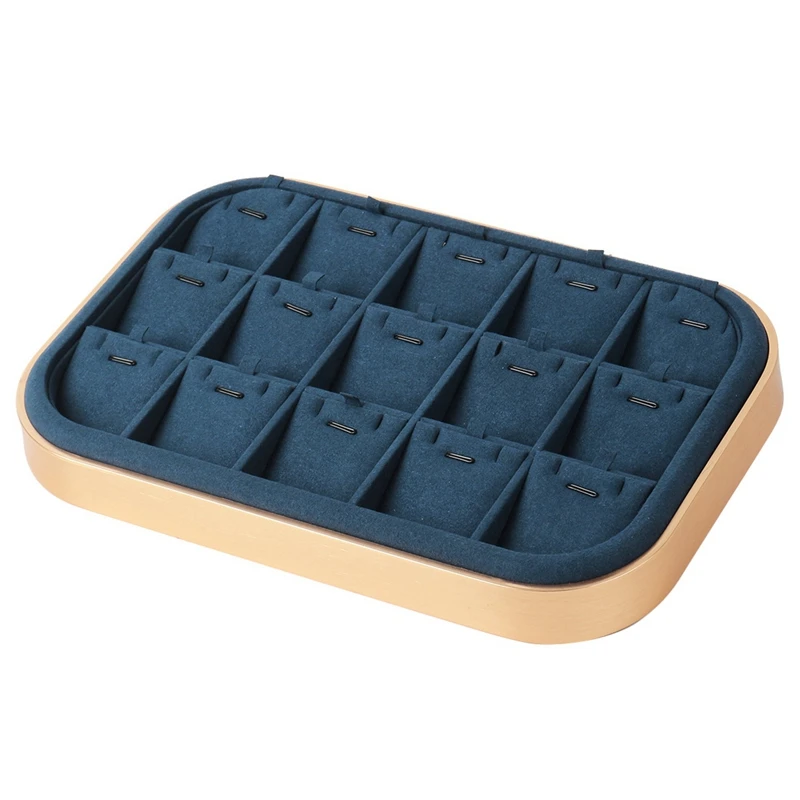 

Microfiber Earring Display Trays Stud Earrings Display Holder Showcase Bangle Stand Tray Jewellery Organizers