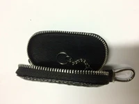 leather case keyfob key chain cover wallet remote control crocodile black currency