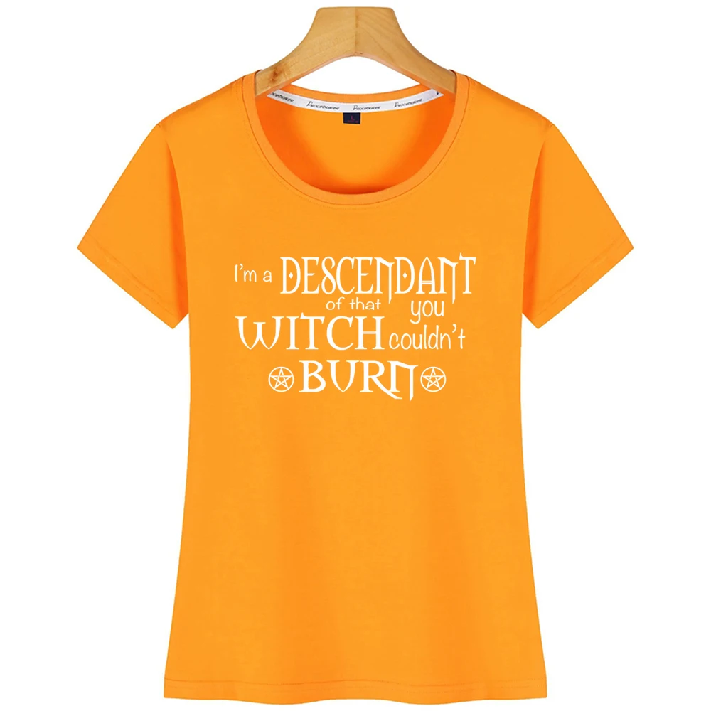 Топы Футболка Для женщин ведьмы необычные языческая ведьма нисходящей этого W с О