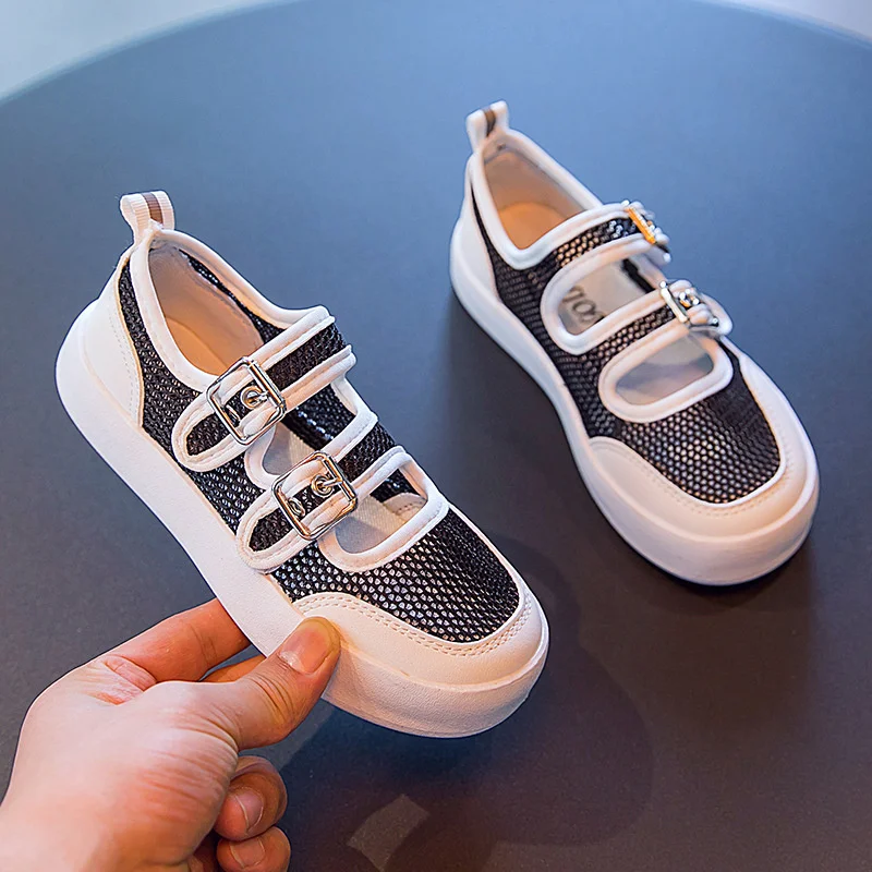 

Summer children's fashion sports shoes girls running leisure breathable outdoor children's shoes lightweight sports flat shoes