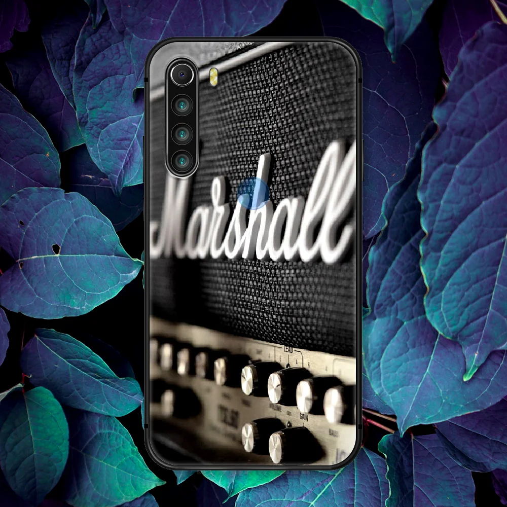 

Marshell Amp Guitar Brand Phone Case For Xiaomi Redmi Note 7 8 8T 9 9S 4X 7 7A 9A K30 Pro Ultra black Shell Pretty Cell Luxury