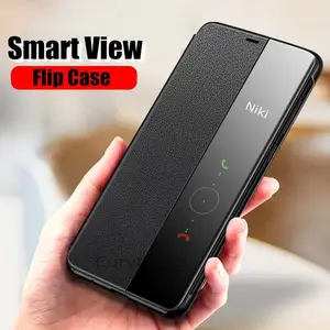 side view case for xiaomi redmi note 10 pro 10s flip leather phone cover for xiaomi redmi 10 9t mi 10t poco m3 pro window case free global shipping
