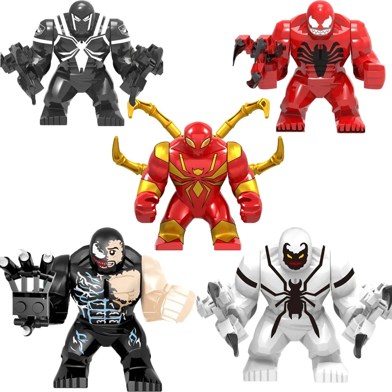 

Large-size superhero action figure grumpy Thor Rocky War Wolverine Spider Tyrant Thanos Children’s building block toy