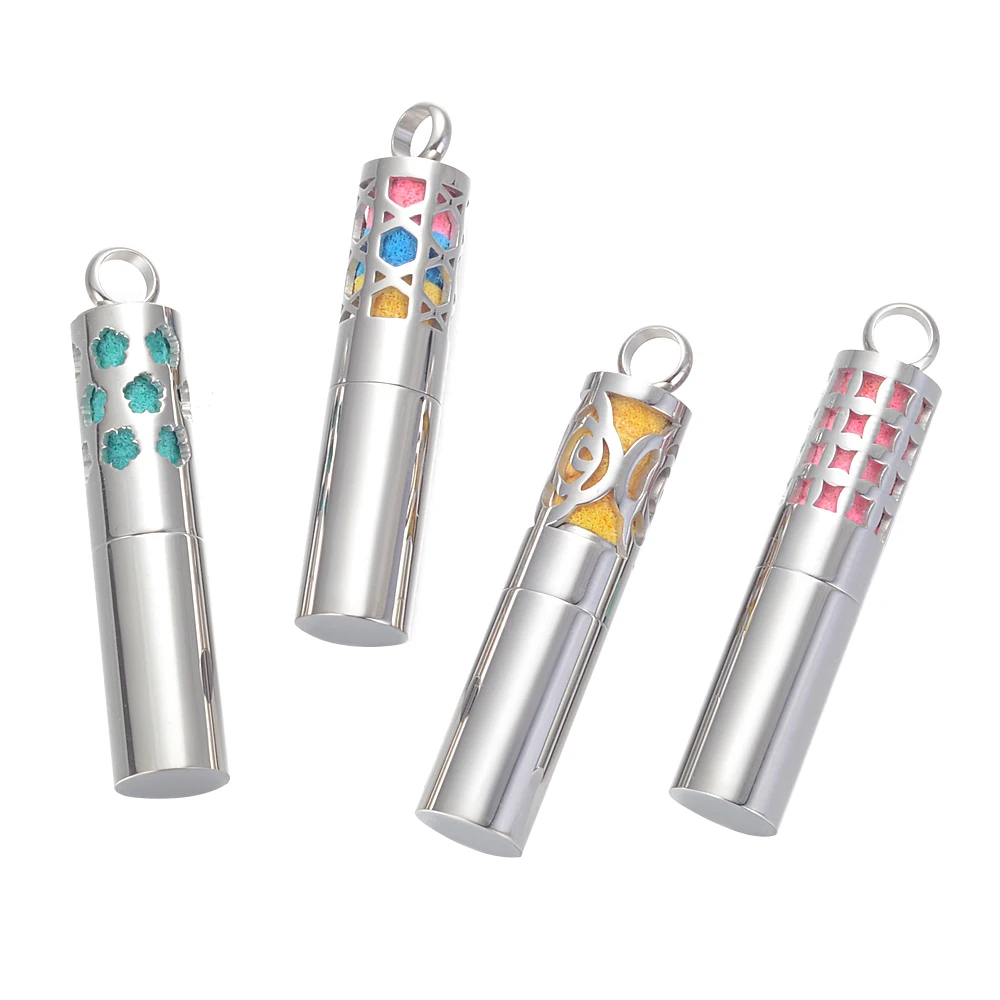 Ароматерапия Ожерелье с диффузором и контейнер 2 в 1 из нержавеющей стали виде