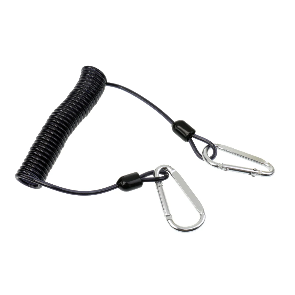 

Prettyia прочная катушка шнурки с 2 клип брелок для катушка фонарь Камера инструмент