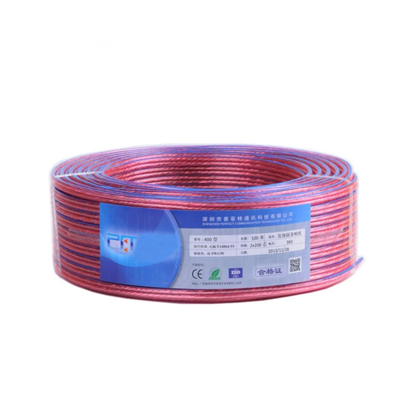 Прозрачный аудиокабель JINCHI металлическая нить 2 нити высококачественный провод