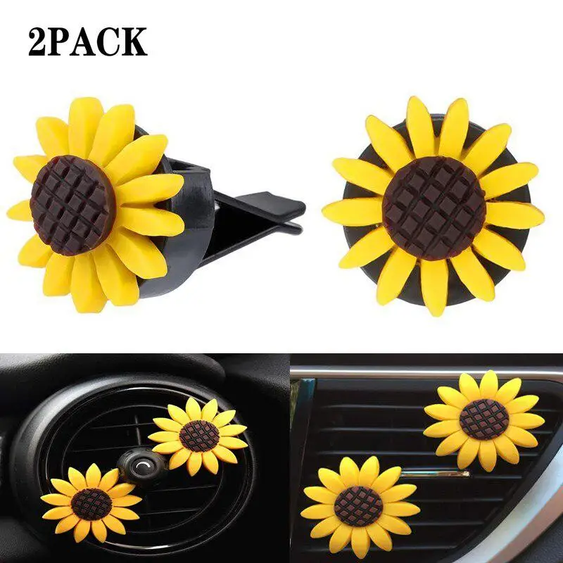 2 шт. автомобильный освежитель воздуха в форме подсолнуха | Автомобили и