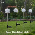 Светодиодный уличный светильник на солнечной батарее, Декоративная гирлянда с одуванчиком для сада, водонепроницаесветильник лампа для двора, IP65, сказочные лампы на солнечной батарее