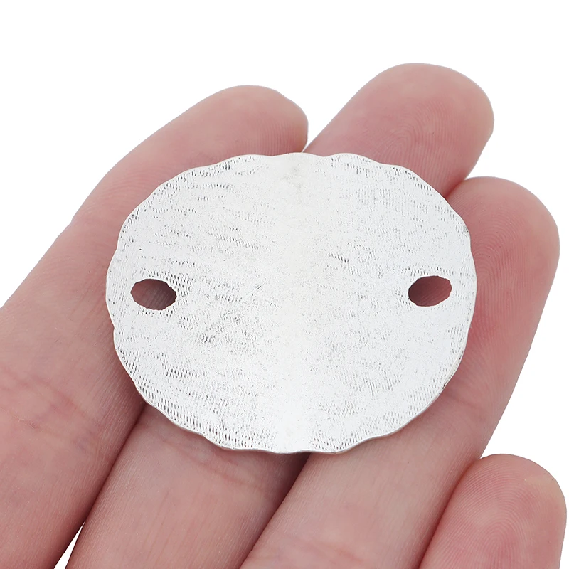 ZXZ 5 шт. технические Овальные Подвески в виде диска для браслетов фурнитура