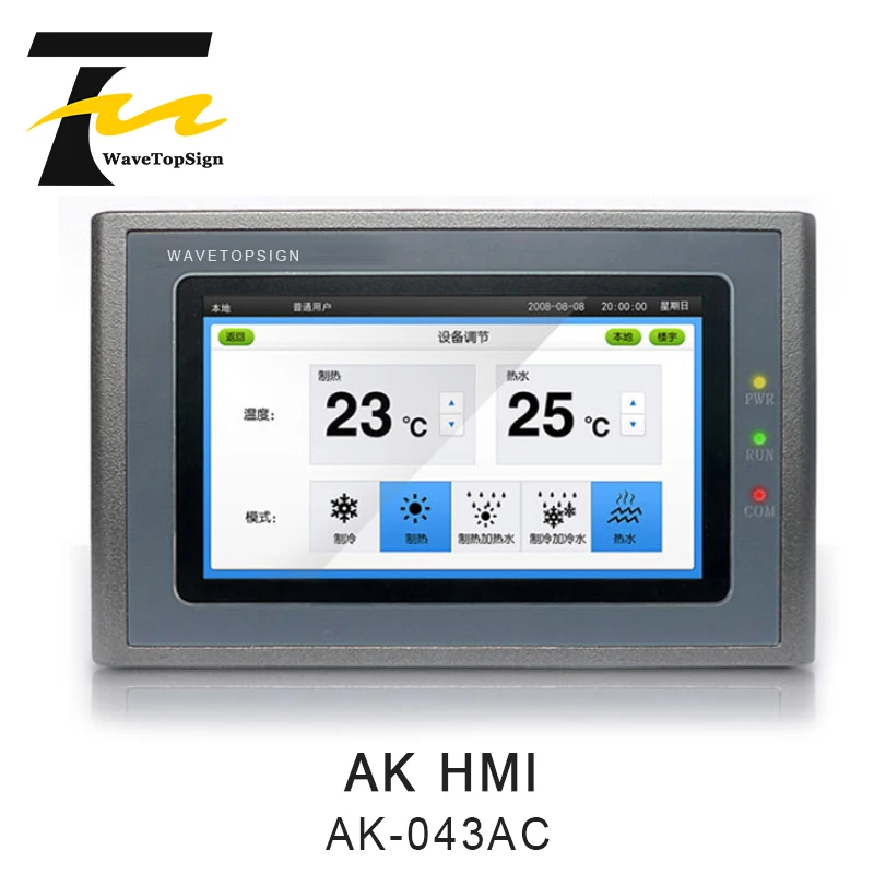 WaveTopSign AK HMI 043AC Outl ine размеры 150 × 93 39 мм Размер монтажного отверстия 141 84