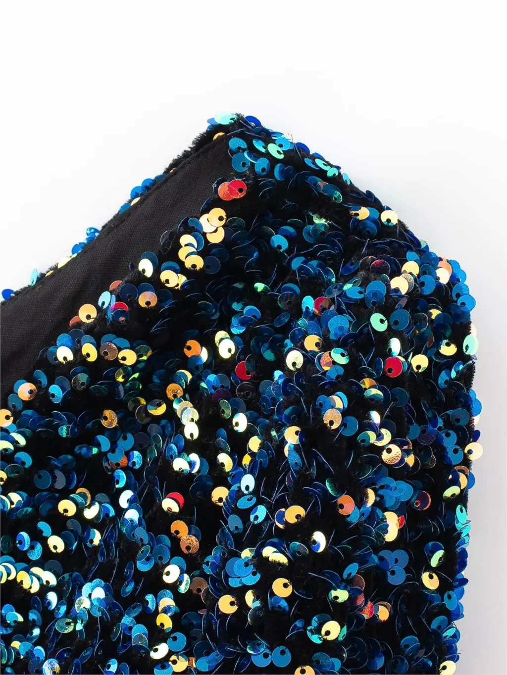 

2020 New Fashion Brand Women Shirt Sexy & Club Puff Sleeve Print Full V-neck Short Sequined Polyester