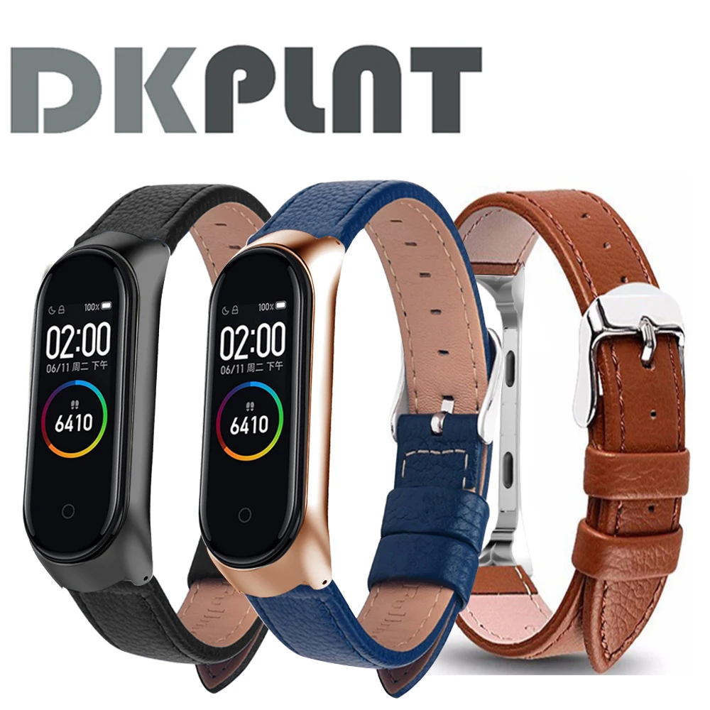 

Colorful Leather Black Rose Gold Case for Xiaomi MiBand 6 4 5 strap For xiaomi mi band 5 4 3 6 bracelet strap Smart Watch band