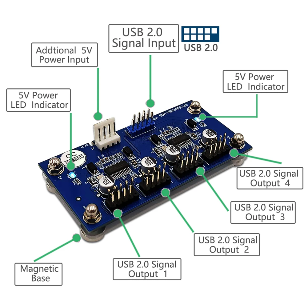 9pin usb коннектор папа от 1 до 4 женск