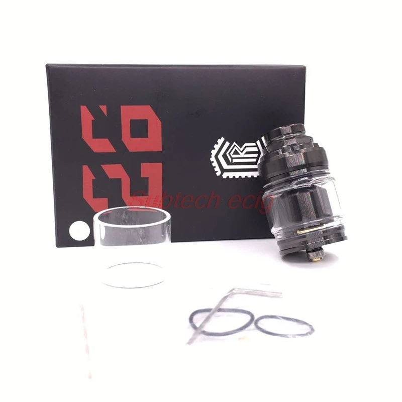 

Newest 26 Re-load RTA Rebuildable tank 26mm diameter 4.5ml 810 Metal Drip Tip Dual Posts Ultra Smooth Side Bottom Air Flow vape
