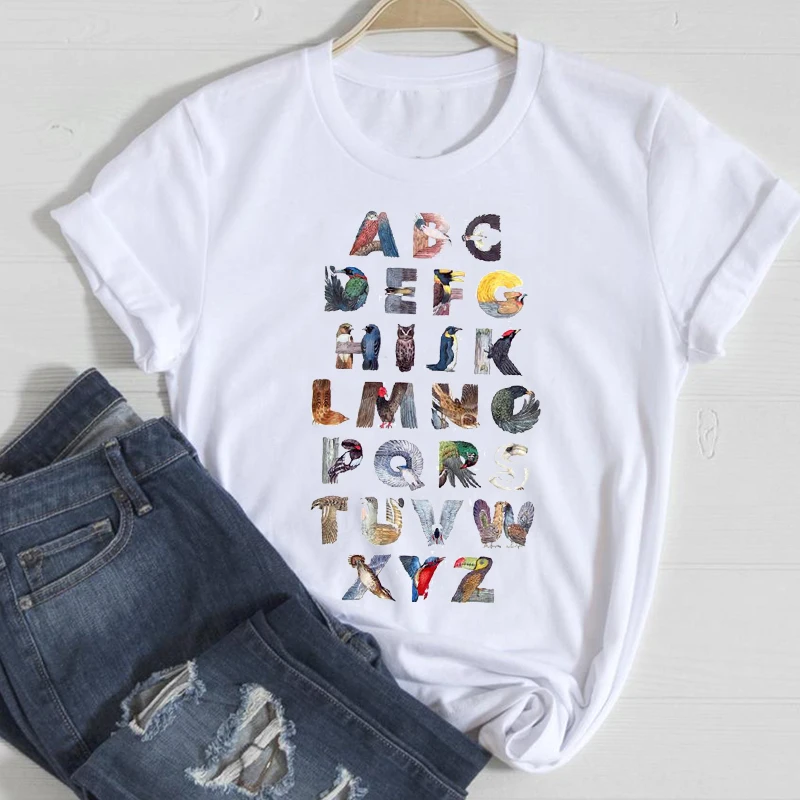 

T-shirts Women Cat Funny Face Flower Floral 90s Spring Summer Fashion Clothes Graphic Tshirt Top Lady Print Female Tee T-Shirt