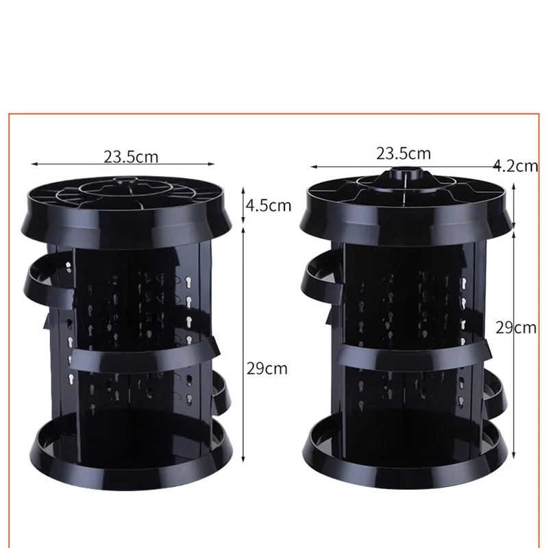 

Fashion 360 Degree Rotating Makeup Box Storage Box Multifunctional Detachable Makeup Table Beauty Storage Box