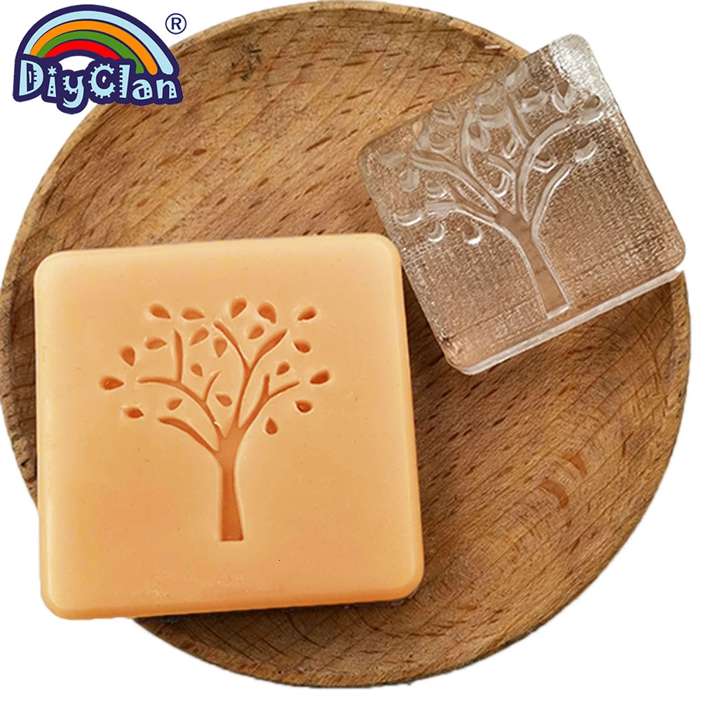 Сердце Дерево дизайн ручной работы белая Смола Мыло Штамп Штамповка Мыло плесень Ремесло капля мыло