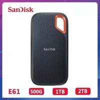 sandisk 1tb ssd portable external hard drive e61 1050mbs usb 3 2 gen 2 hd 500gb 2tb solid state drive for laptop desktop