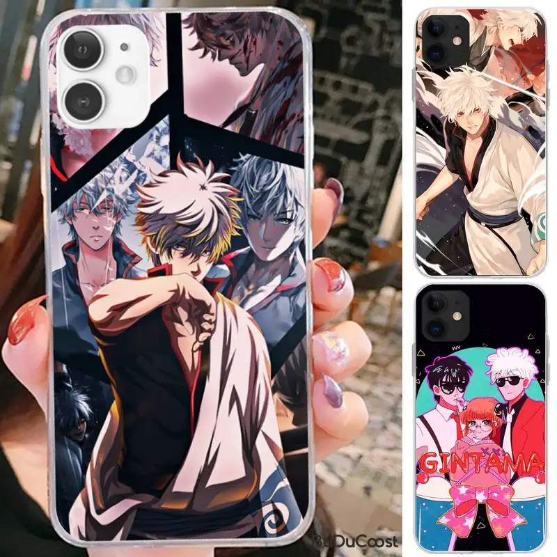 

Hrmes GINTAMA amine Phone Case For iPhone 7 8 Plus X XS Max XR Coque Case For iphone 5s SE 2020 6 6s 11Pro
