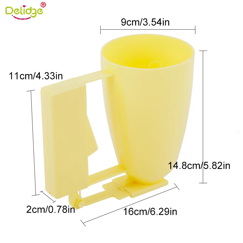 Delidge Кондитерские ручки дозатор для теста DIY для изготовления торта помощник чашка Тесто крем сепаратор для мяса кухонный торт инструмент для выпечки