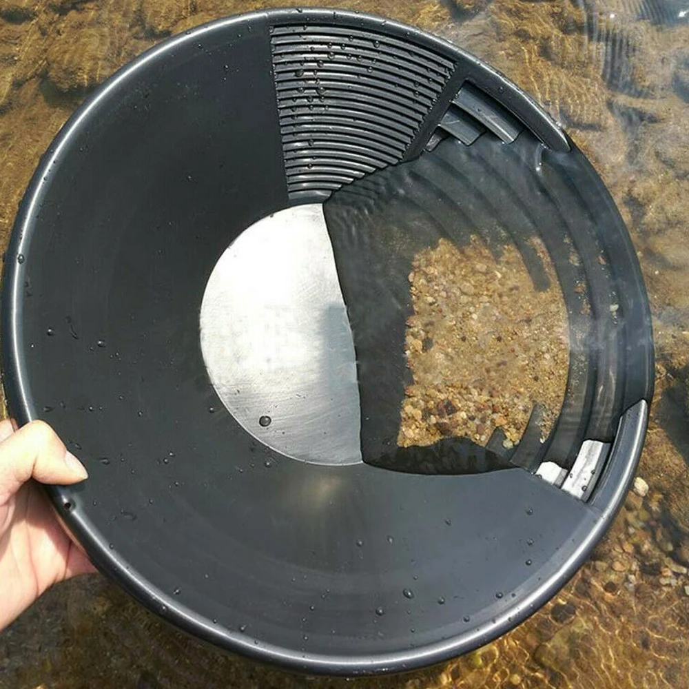 

New Plastic Gold Pan Basin Nugget Mining Pan Dredging Prospecting River Tool Wash Gold Panning Equipment