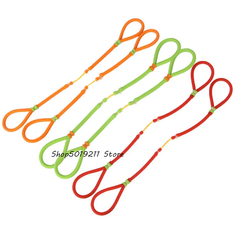 

2pcs slingshot strong elastic shot fish rubber band practical hunting sports natural latex ejection set slingshot