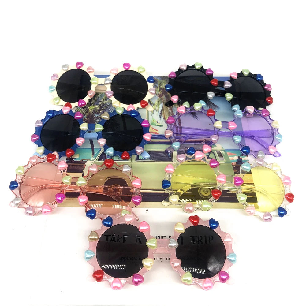 ZAOLIHU желтые линзы солнечные очки младенца Радужная жемчужина детей с принтом