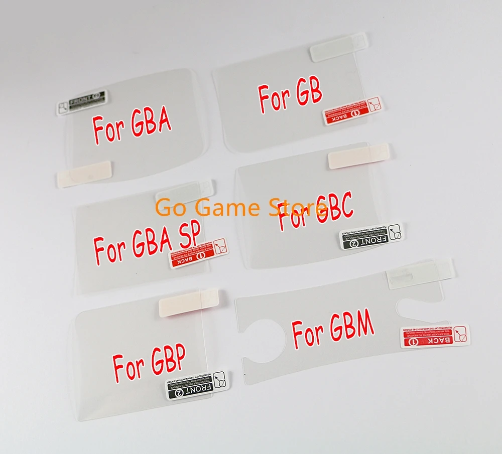 10 шт./лот для GB GBA SP GBC GBP игровой консоли Gameboy цветные Защитные пленки экрана