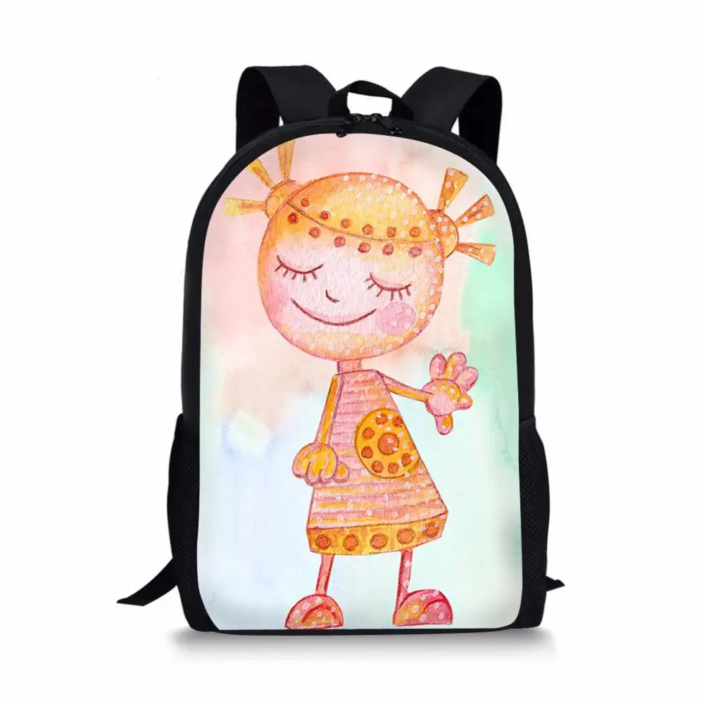 Школьный рюкзак для мальчиков и девочек, мультяшный школьный ранец с пользовательским рисунком, Сумка с 3D принтом для студентов
