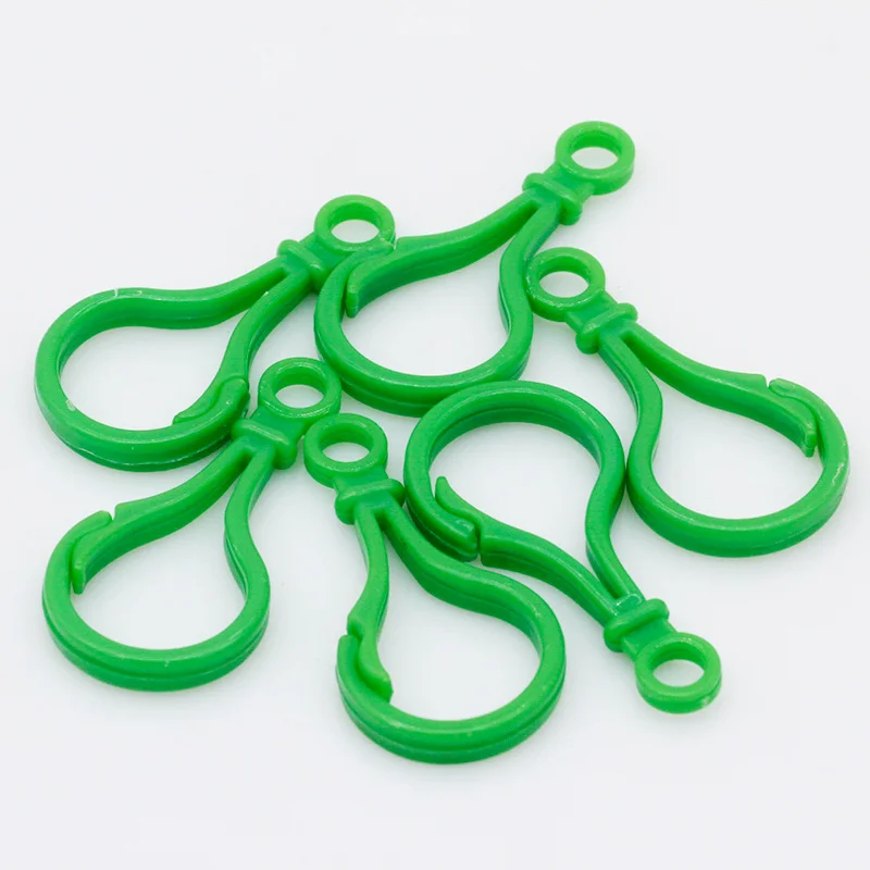 dark green 25x50 мм многоцветные пластиковые застежки-карабины, карабин, брелок для ключей, кошелек, игрушка, кукла, инструмент для изготовления ювелирных изделий - Цвет: dark green