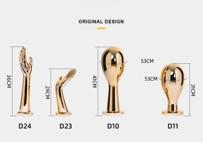 

Fashionable Electroplated Bright Hand Mannequin Factory Hot Sale