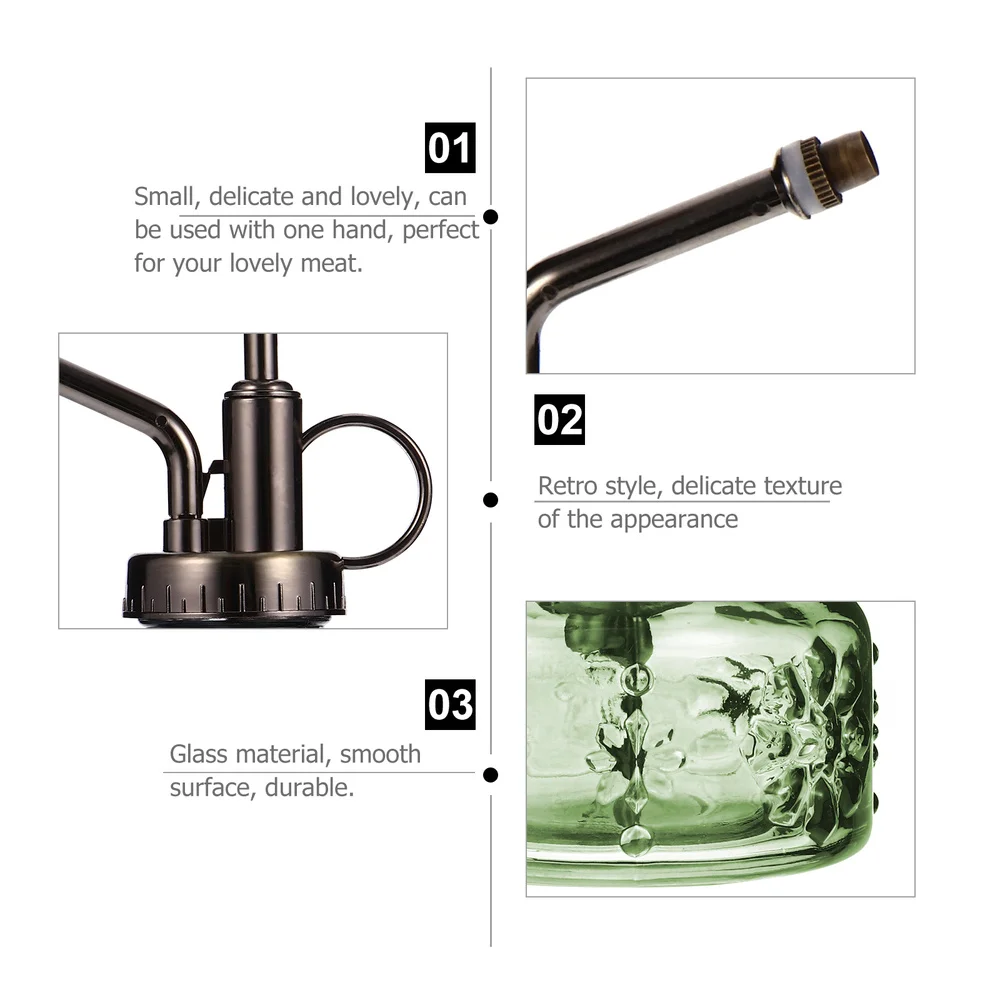 

1pc Plants Succulents Watering Sprayer Bottle Retro Glass Watering Can