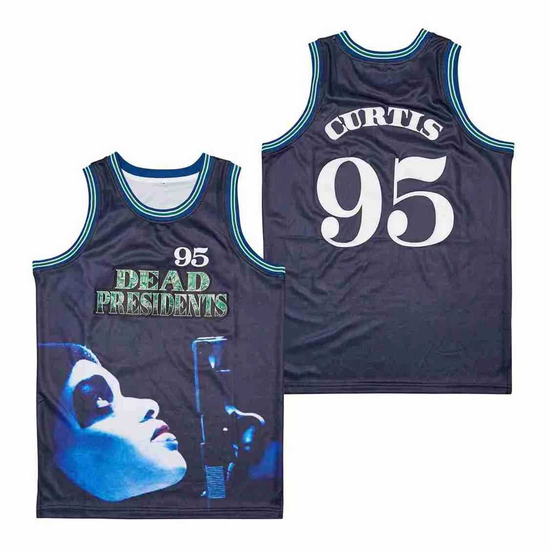 

BG basketball jerseys 95# DEAD PRESIDENTS jersey Embroidery sewing Outdoor sportswear Hip-hop culture Black 2022 new