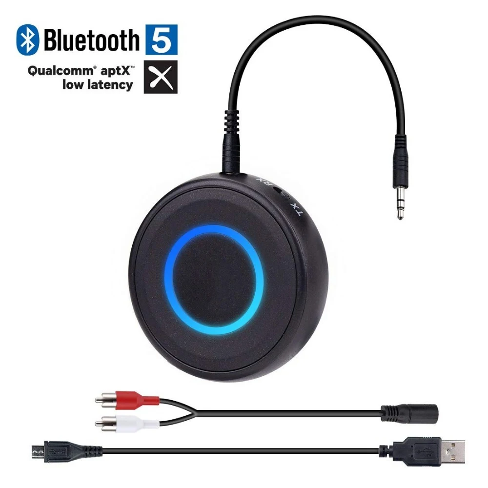 Двойное соединение Bluetooth 5 0 CSR8670 Aptx низкая задержка Aux 3 мм RCA TV аудио передатчик