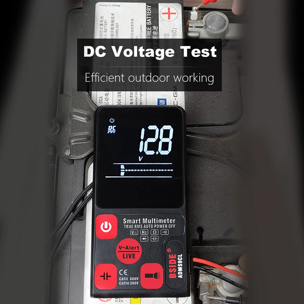 Сверхпортативный Цифровой мультиметр BSIDE ADM S9CL большой 3-линейный ЖК-дисплей 3 5