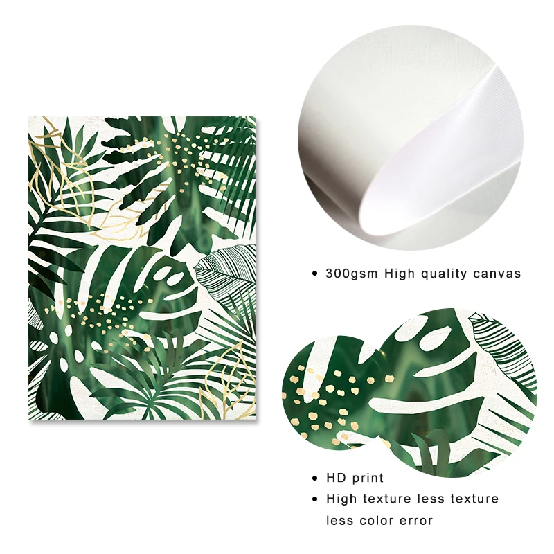 Зеленые растения кактус натюрморт ботанические плакаты принты картины на холсте