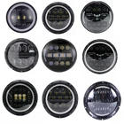 Круглый 7-дюймовый мотор проектора мотоцикла, спрятансветодиодный светодиодная лампа, головной светильник для Harley Street Glide Softail FLHX F Touring Trike