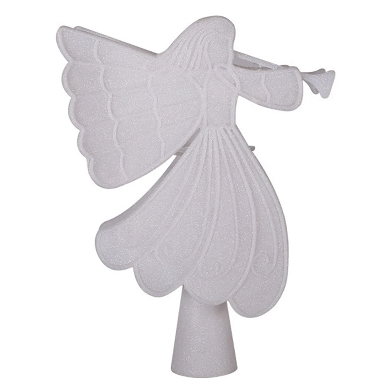 

Christmas Tree Top Decorated with Angel with Rotating Snowflake LED Display US Plug