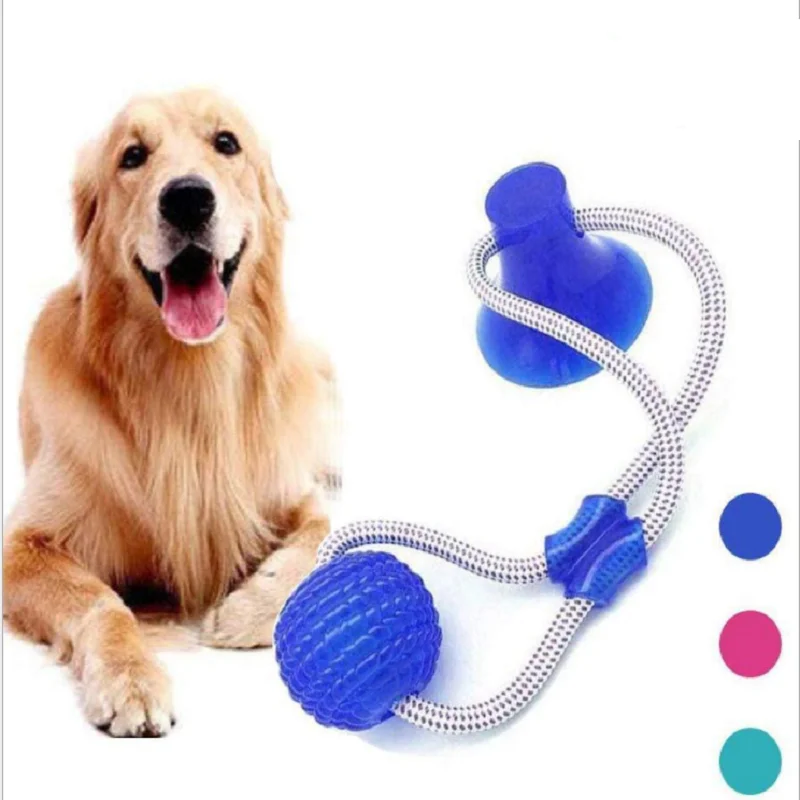 

Pet Dog Suction Cup Interactive Toy Teeth Molar Toy Ball Dog Teeth Cleaning and Chewing Supplies