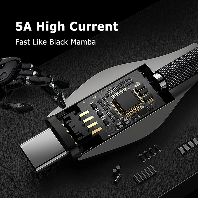Benks 5A USB Type C кабель для быстрой зарядки Huawei Mate 30 20 P30 P20 Pro Samsung S9 S10 Xiaomi Mi 8 передачи