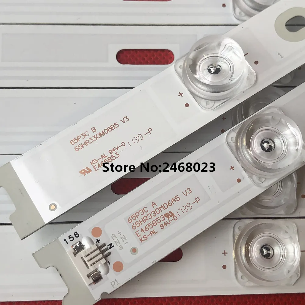 10 шт. Светодиодная лента для подсветки 65 см 4C-LB6506-YH02J 4C-LB6506-YH03J Thomson65UE6596 65UC6006S 65UC6586