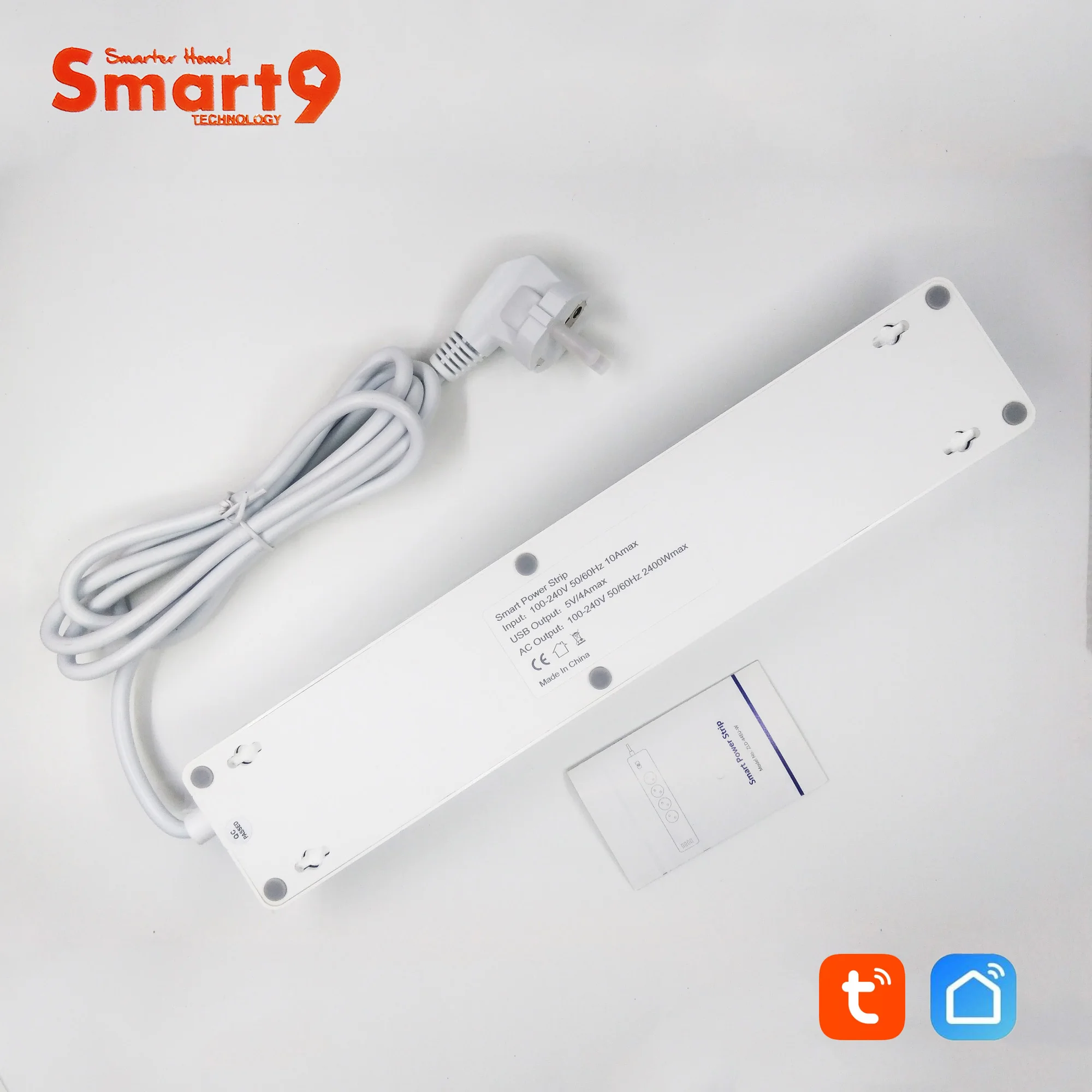 Смарт-розетка Smart9 с 4 USB-портами и индивидуальным управлением | Электроника