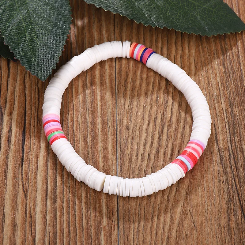 6/12 шт./компл. Смешанный Браслет из полимерной глины и серьги в стиле бохо