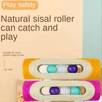 pet sisal roller toy relieve cat boredom and depression wear resistant scratch resistant safe and non toxic rest assured to bite